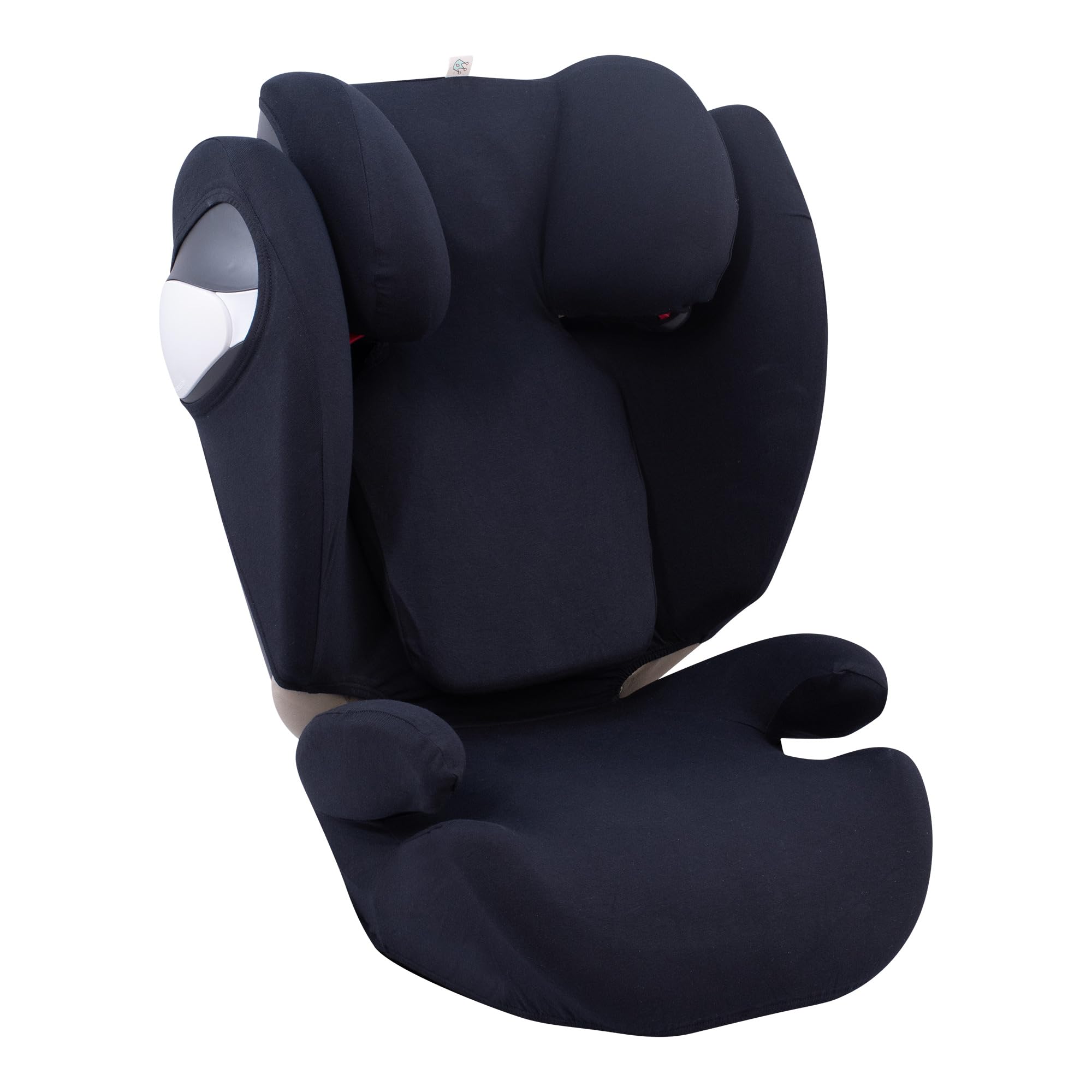 JYOKO KIDS Rivestimento per seggiolino auto in cotone compatibile con Cybex Solution M e Pallas B - Fix (Black Series)