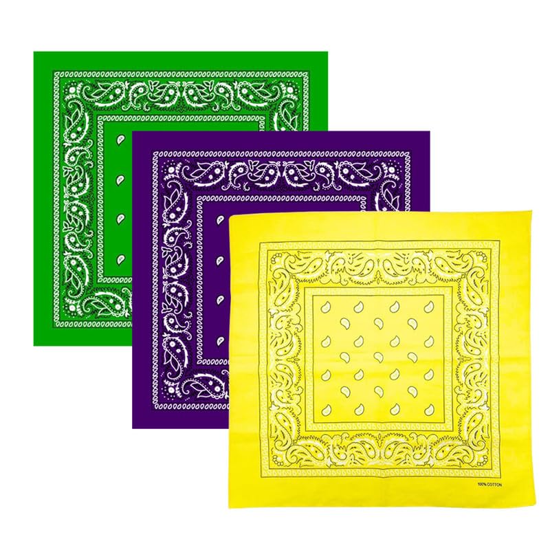 s4s Unisex Cotton Bandana/Head Wrap/Wristband/Face Cover/Handkerchief For Men And Women (50CM X 50CM_Pack of 3)-picture-35