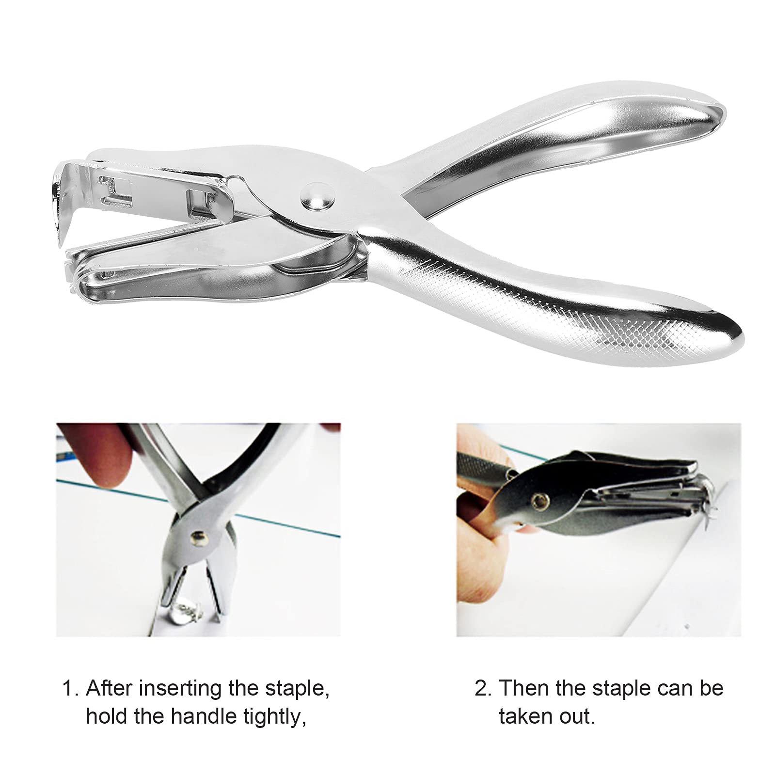 Tissting Estrattore Punti Metallici, Levapunti Universale Antiscivolo Ergonomico in Ferro Rimuovi Graffette con Facilità 20 Pagine Accessorio per Ufficio Scuola