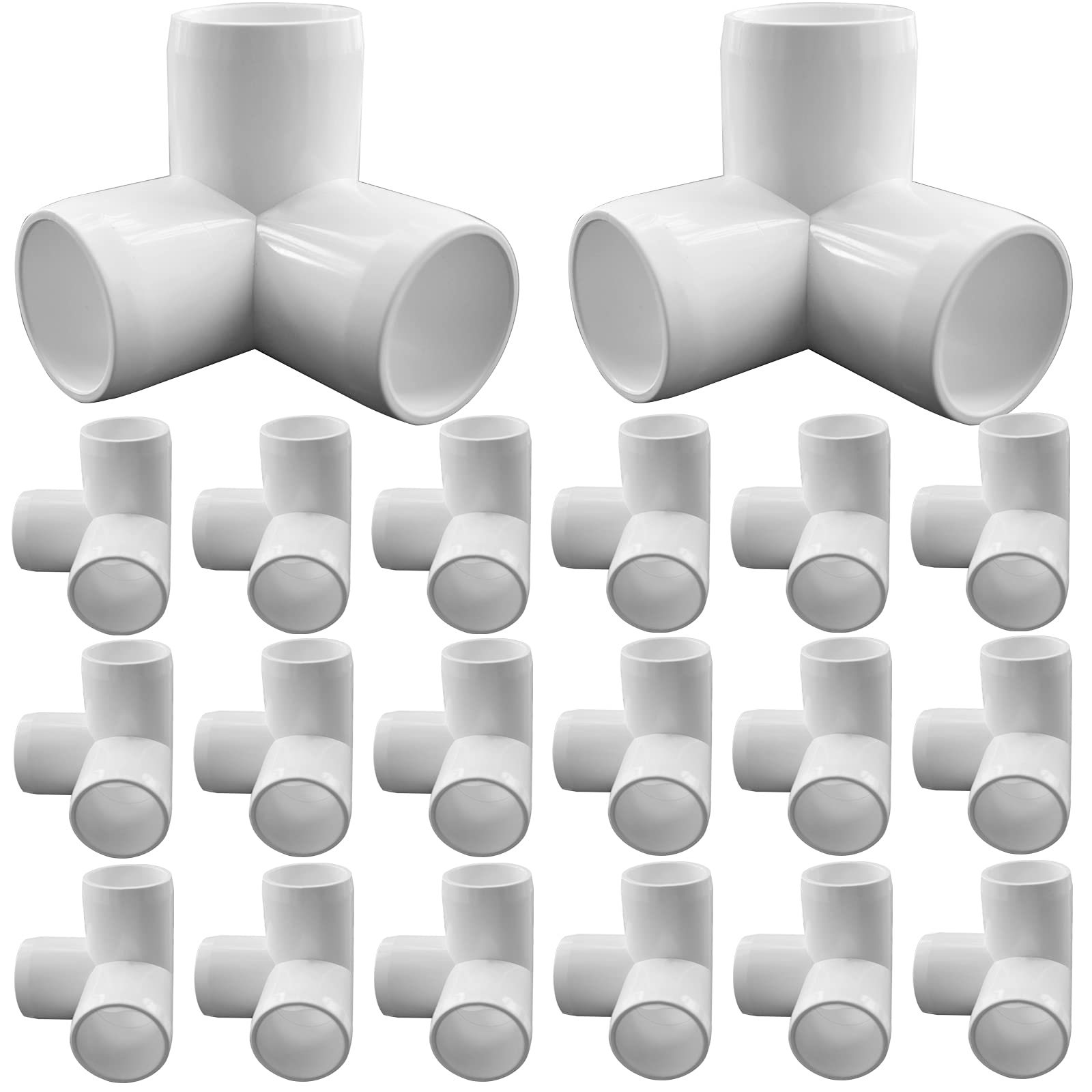 Buy EPHECH 3Way 3/4Inch PVC Fittings, 20PCS PVC Pipe Fitting for SCH40