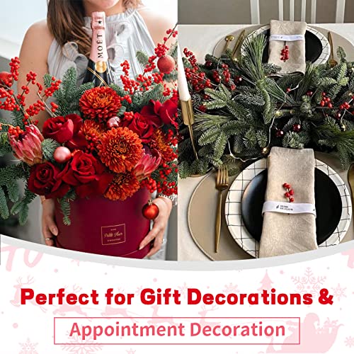 Jiftok 60 Pcs Artificial Pine Branches, Green Plants Pine Needles Leaves Accessories For Diy Garland Wreath Christmas Embellishing And Home Garden Holiday Decorations #TOP1