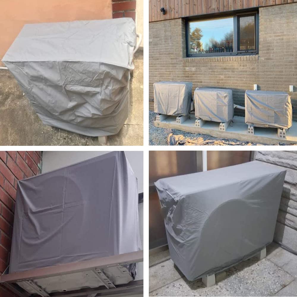 Copri Condizionatore Esterno Impermeabile - Antipioggia, Antineve E Antipolvere - Foto 4