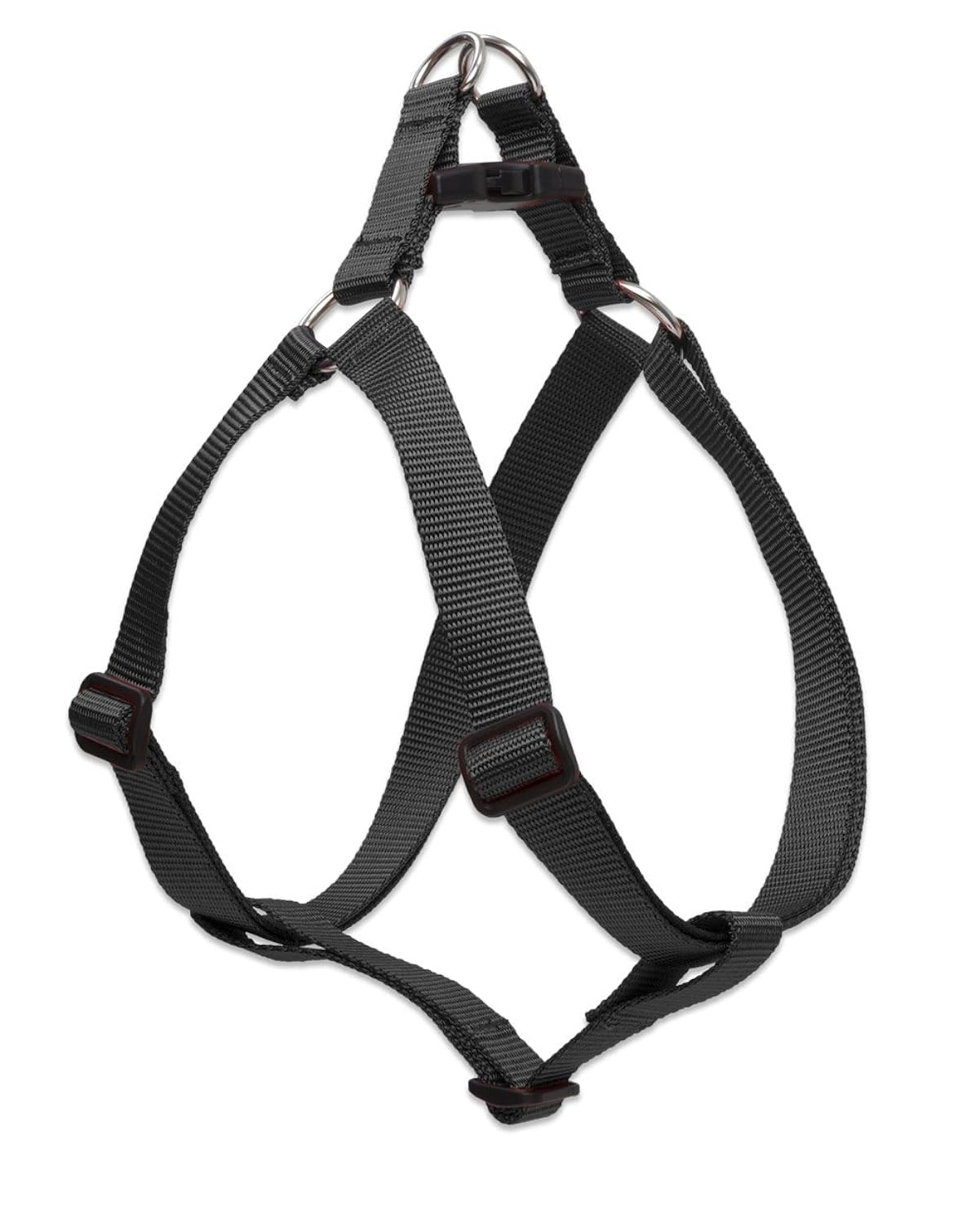 Harnais pour grands chiens noir anti-traction de 71,1 cm