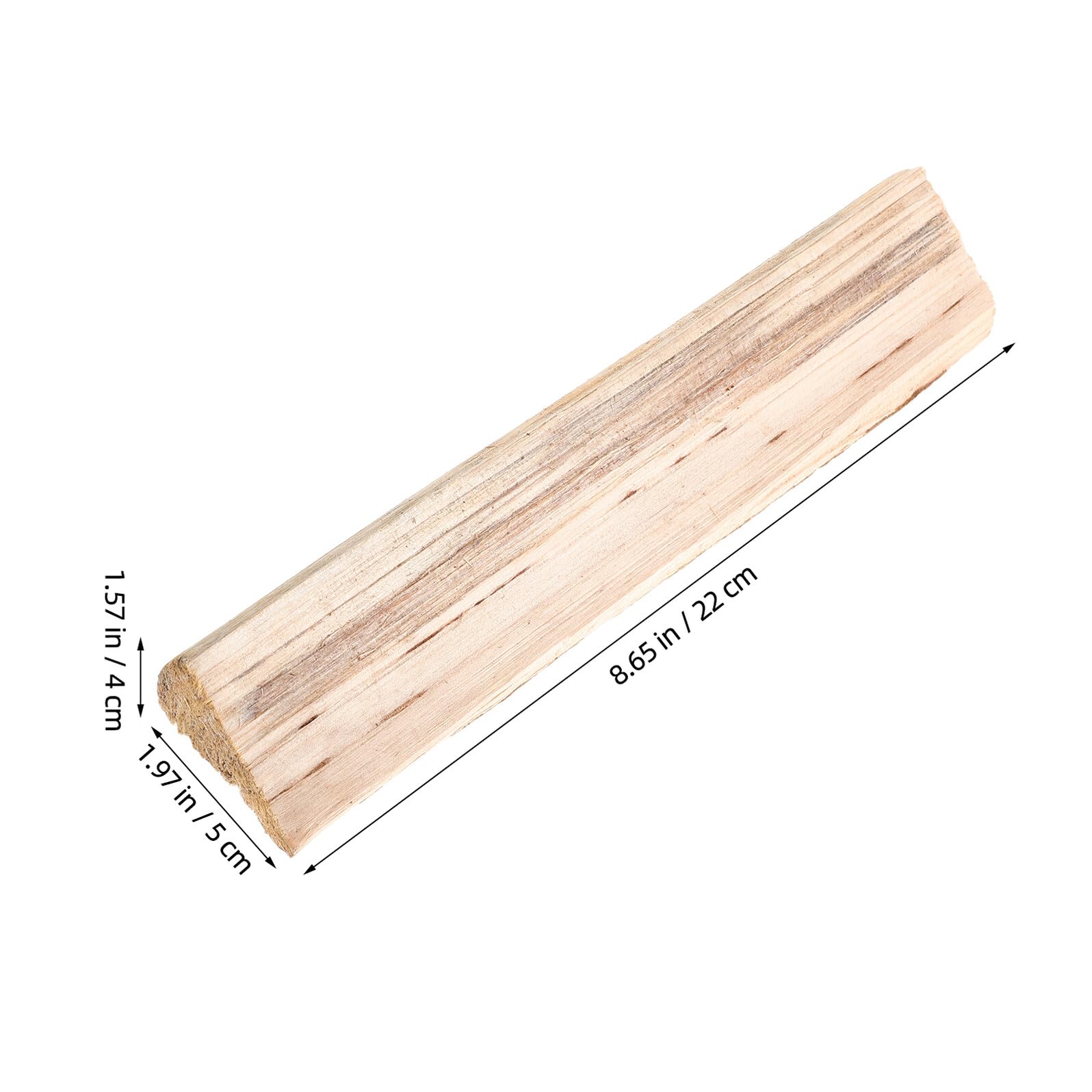 10 Pezzi di Legna da Ardere Secca per Caminetto Interno e Barbecue da Esterno, Legno a Bassa Emissione di Fumo per Uso Versatile e Pulito