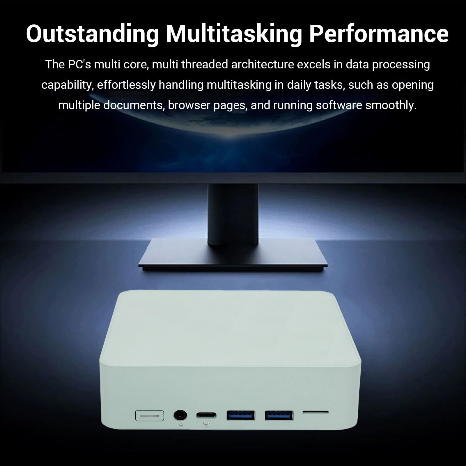 Minikomputer PC, Dwuzakresowe WiFi 2,4G/5G, DDR4 Bluetooth 4.2 Typ C Minikomputer Stacjonarny, USB, HDMI, Gigabit Ethernet, dla Domowych Firm (8G i 256G Zielony)