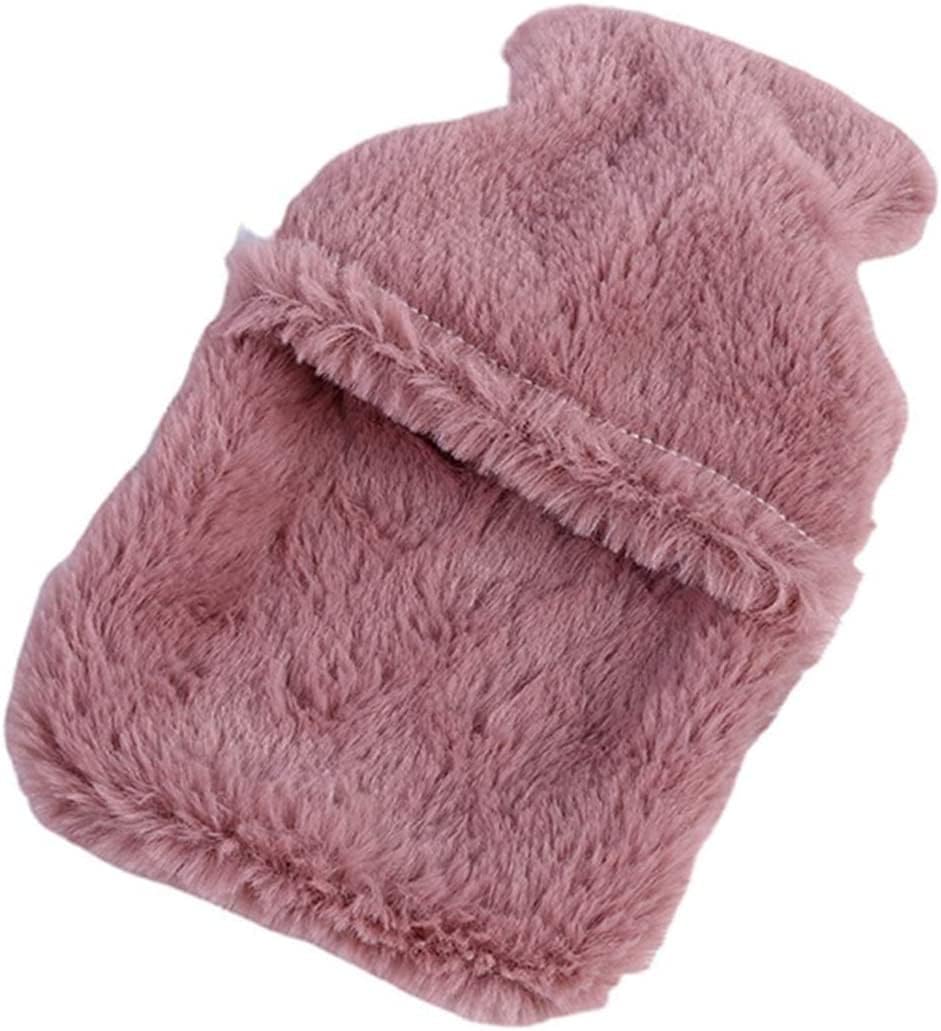 Hot Water Bottle, Winter Cute Hot Water Bottle PVC Stress Pain Relief Therapy Hot Water Bag with Cover Heat Reusable Hand Warmer Warming Bag (Color : 2) (Color : 3, Size : Medium)