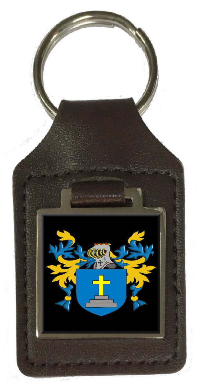 Doley - Llavero de Piel con Escudo del Escudo de Doley Family