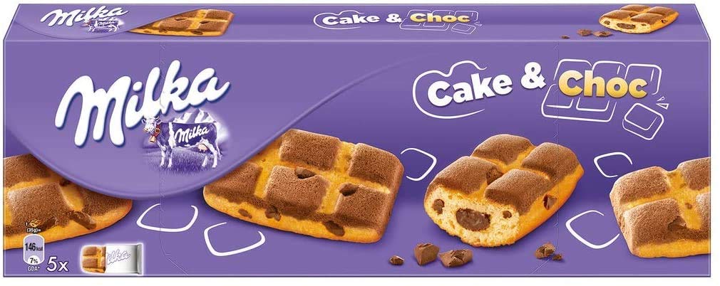 6x Milka CAKE & CHOC mit Sahne- und Schokoladennuggets 175g biscuits cookies