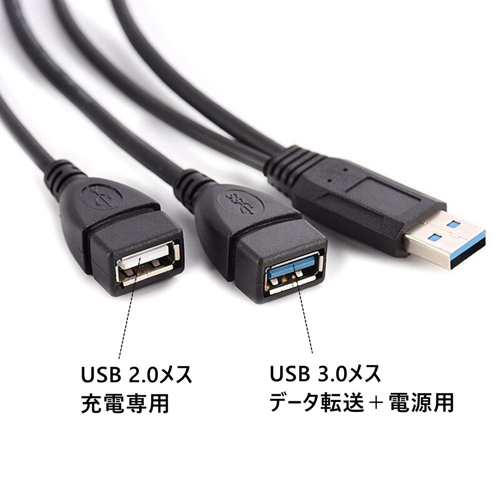 Amazon.co.jp: USB3.0 二股ケーブル エスカレートバージョン USB