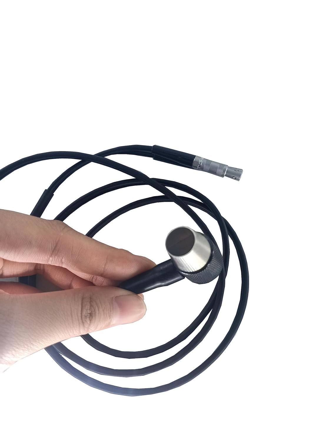 Ultrasonic Thickness Gauge Probe 5MHz Frequency Ultrasonic Thickness Sensor with Measurement Range 1.0-150mm Crystal Diameter 10mm for UM Series Ultrasonic Thickness Gauge