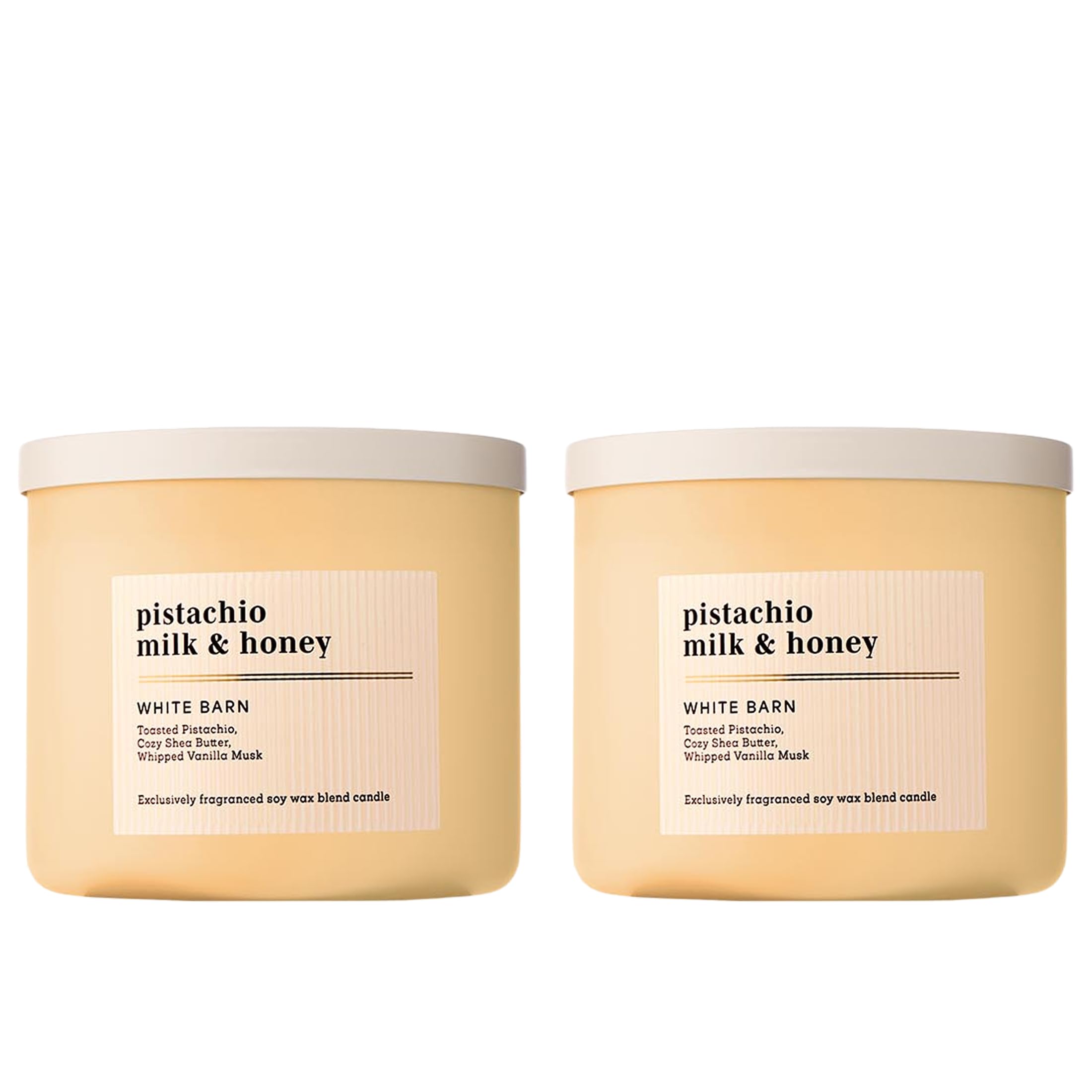 Bath &amp; Body Works 3-Wick Candle, Pistachio Milk &amp; Honey Scent, 14.5 oz
