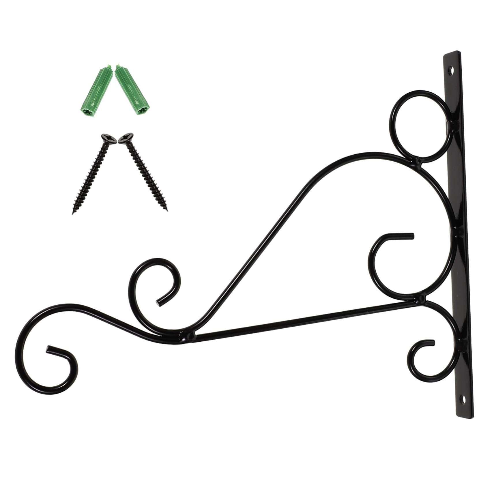 HAKIDZEL Hanging Plant Holder Wall Hook Iron Bracket for Use for Lanterns Planters Bird Feeders Wind Chimes and Holiday Rustproof and Charming Design