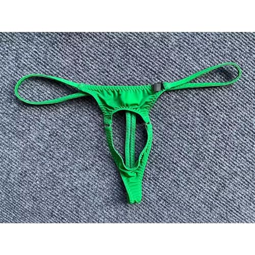 Men's No Cover Ice Silk Thong Underwear - Low Waist, Hollow Out, Elastic, Sexy, Thin Design2