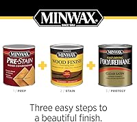 Vista 9 de Minwax Wood Finish 227644444, Tinte negro verdadero, media pinta