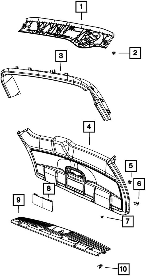 Mopar 68070026AA - Clip Trim Panel