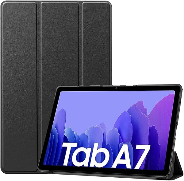Samsung Galaxy Tab A7 10.4" (32GB, 3GB, WiFi + celular) Snapdragon 662, 4G LTE Tablet GSM desbloqueado (Global, T-Mobile, AT&T, Metro) Modelo internacional SM-T505 (con funda plegable inteligente, gris) 🥇✔️ ® A Pedido 🏆™