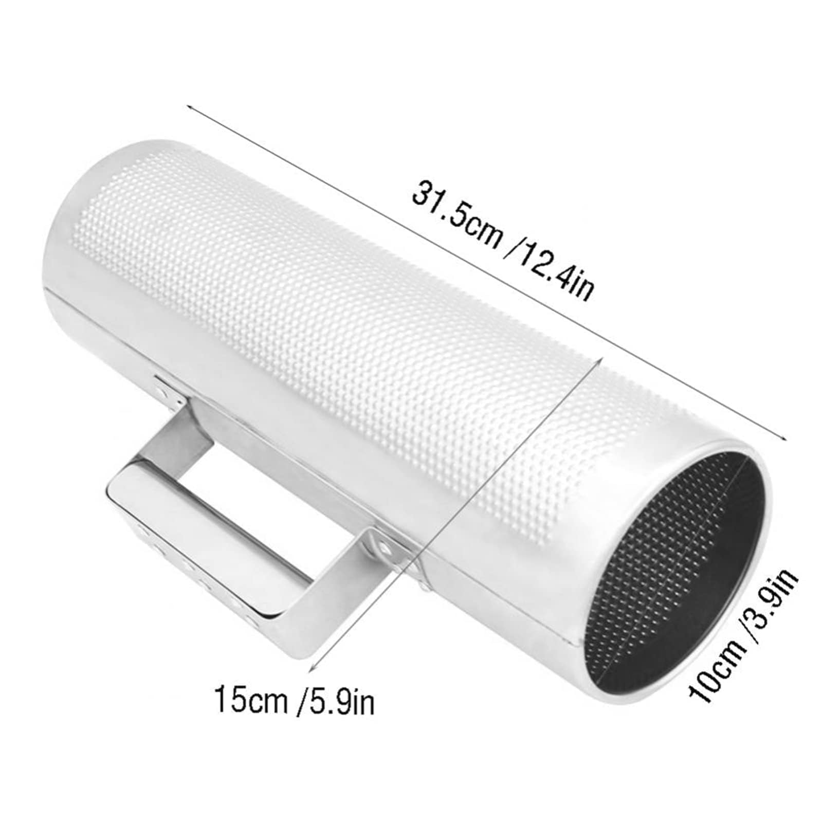 Instrumento de Percusión Guiro Shaker, Herramienta de Instrumentos Musicales Guiro de Acero Inoxidable con Raspador para Actuaciones en Vivo