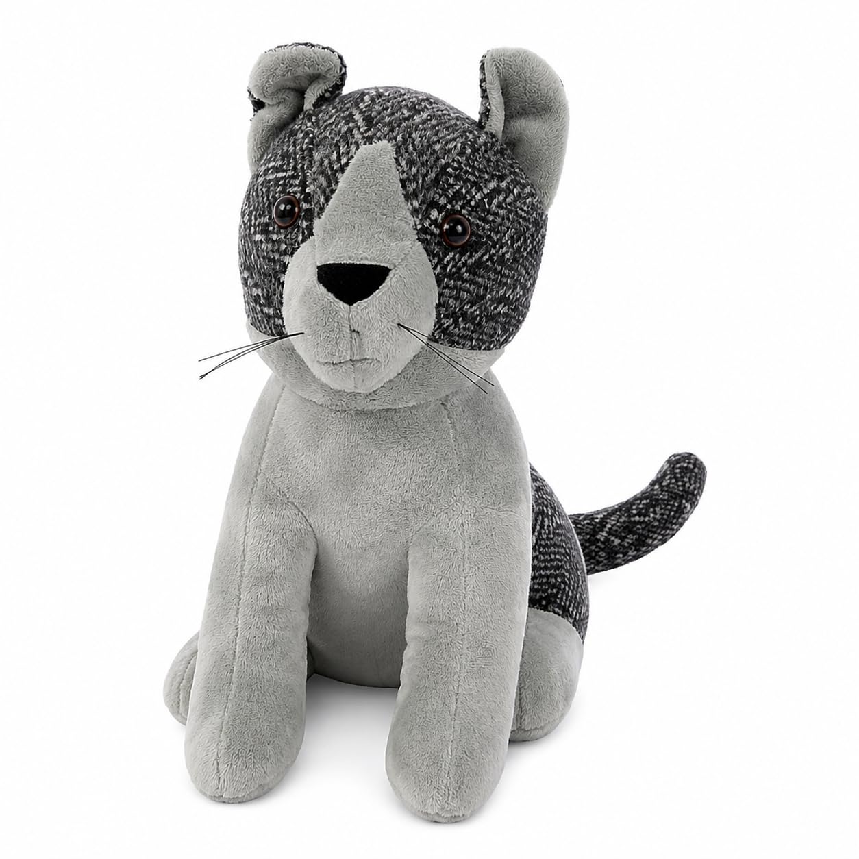 CKB LTD Fabric Door Stopper – Heavy 1.5kg Weighted Interior Decorative Door Stop - Non-Scratch Floor Door Holder for Home, Office Carpet & Hard Floors (Charcoal Cat) — image 1