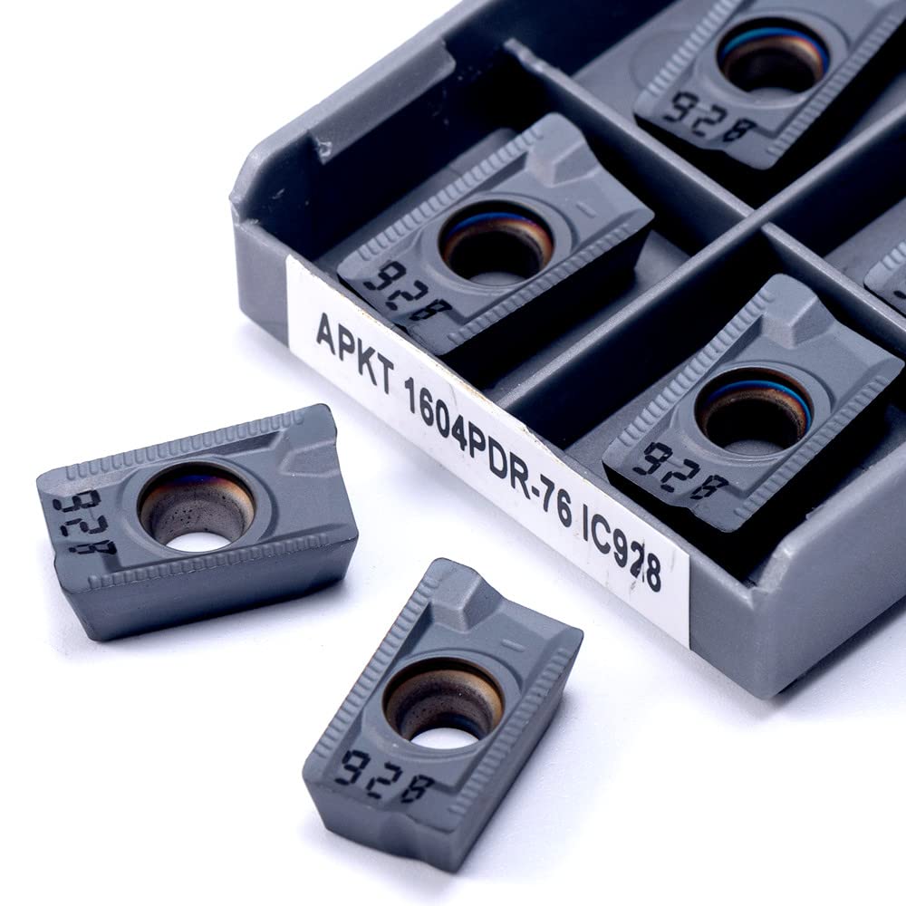 HADJIN APKT1003 APMT1135 APKT1604 ADKT1505 PDER 76 IC928 Insertos de carburo Herramienta de Giro del Cortador de Torno CNC Tungsteno de Herramientas de Corte de máquinas (Size : APKT1604 PDR IC928)