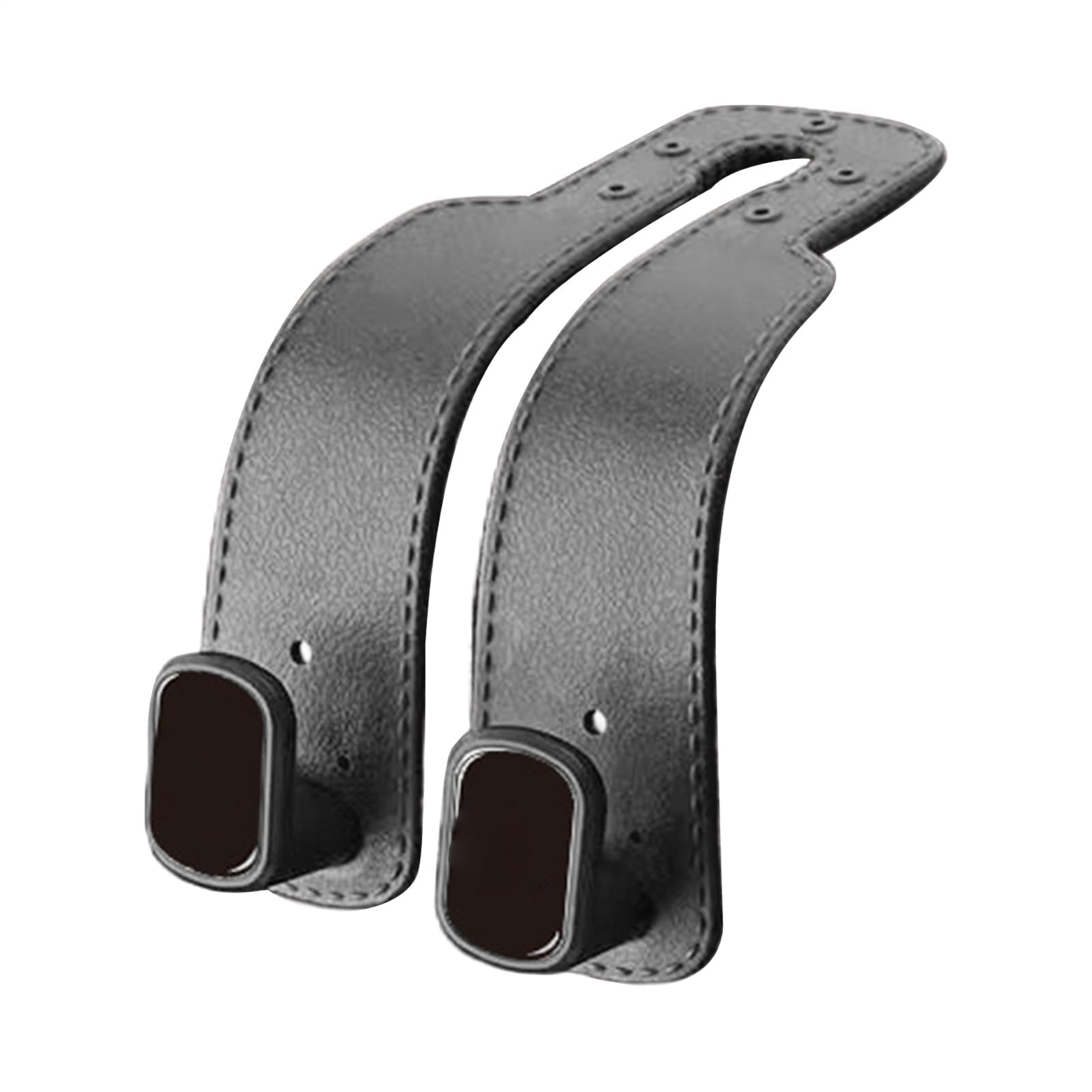 MRKU Coat Rack with Hooks Car Seat Storage - Back Double Leather Headrest Holder