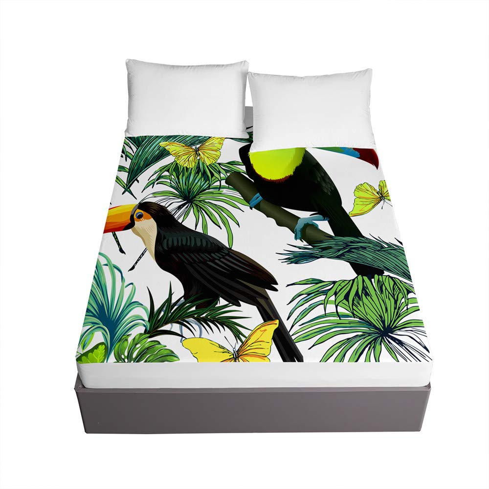 Drap housse 3d protection matelas épais 120x200 antidérapant