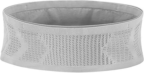 Cinturón unisex para correr, transpirable, deportivo, malla 3D, capacidad ligera, para correr, para hombres y mujeres, Gris, Elástico