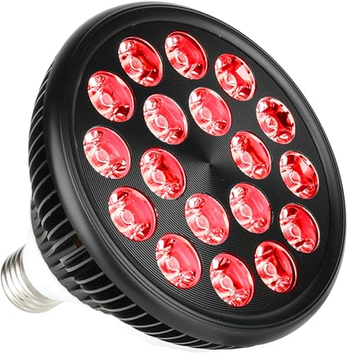 Miniatura 5 de Lámpara de luz de terapia roja 54 W 18 LED con toma de luz, chips dobles rojos 660 y bombillas de infrarrojos cercanos 850nm
