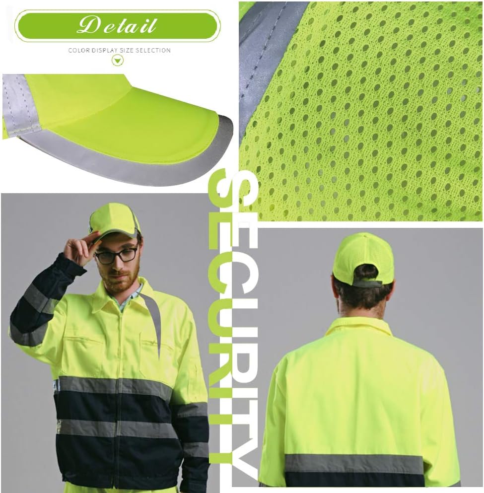 Customizable Safety Bump Cap Baseball Cap Style Hard Hats for Men and Women Lightweight Safety Hat with Reflective Stripes,Embroidery - Image 6