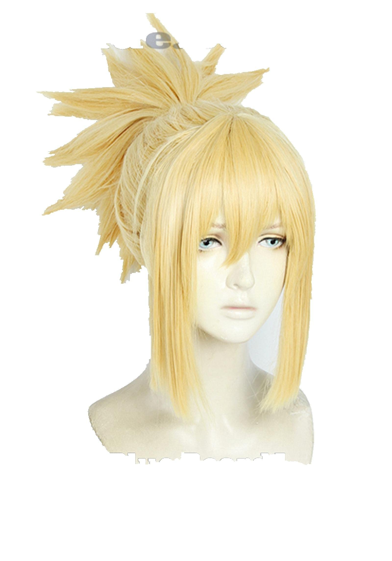 Anime Dr.Stone Kohaku Cosplay Wig Golden ponytail Heat Resistance 
