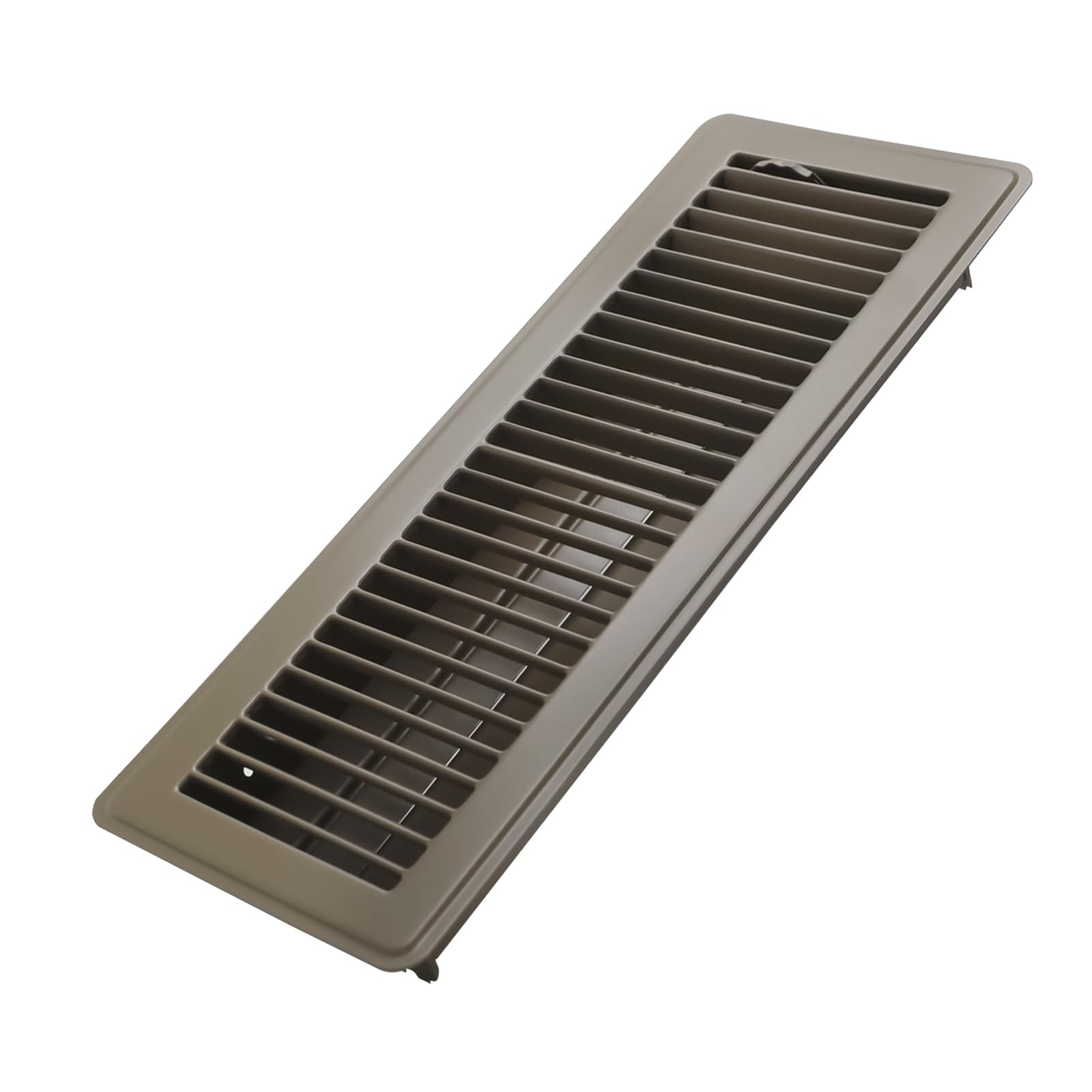 Photo 1 of Howeall 4x14 Inch Floor Register - Heavy Duty Steel Walkable Floor Vents - Easy Adjust Air Supply Lever - Vent Covers for Home (Brown)