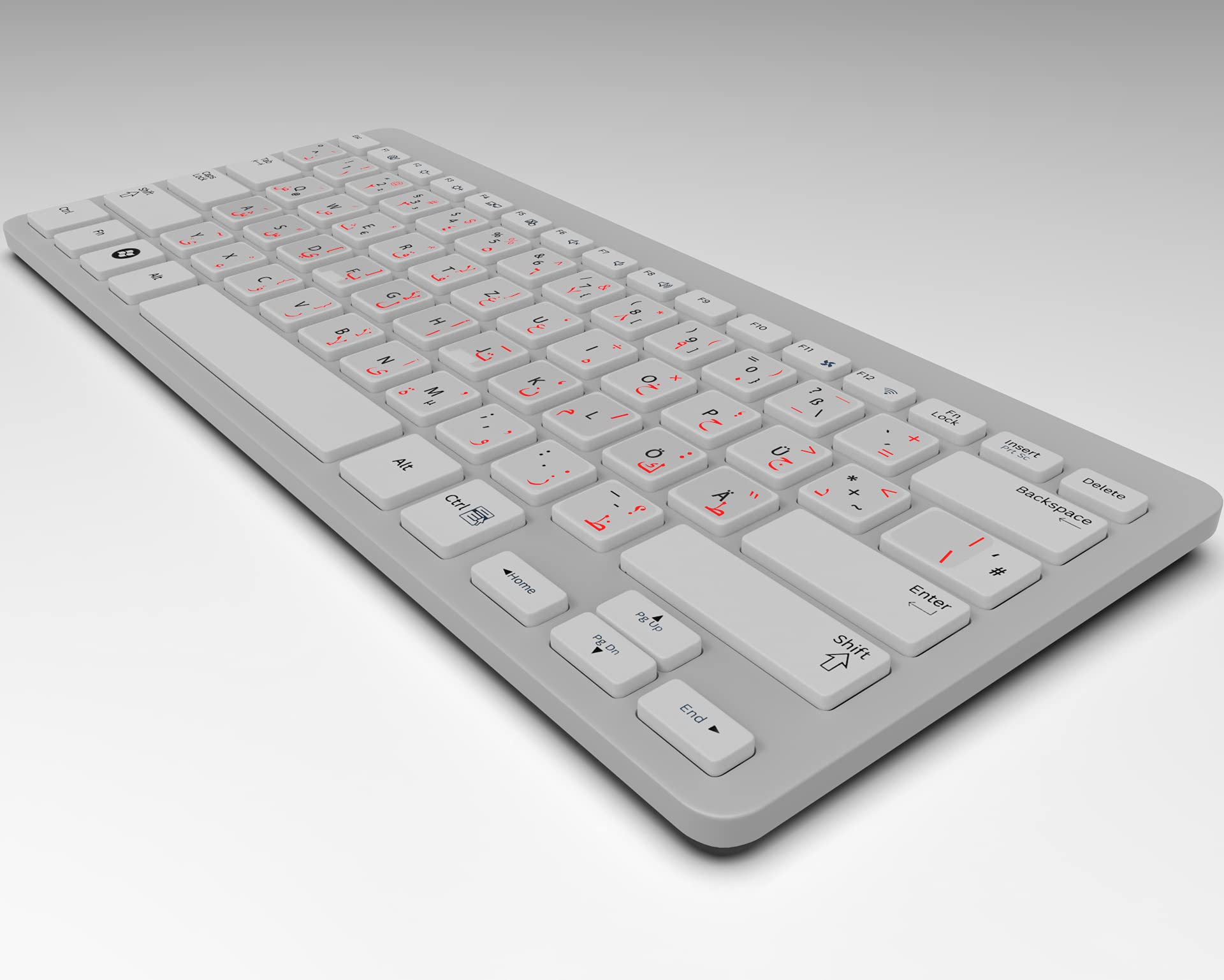 Tastiera Computer Adesivi Trasparenti Per Tastiera Araba - Confezione Da 2, Bianchi, Per PC E Laptop Adesivi Tastiera Arabo - Foto 6