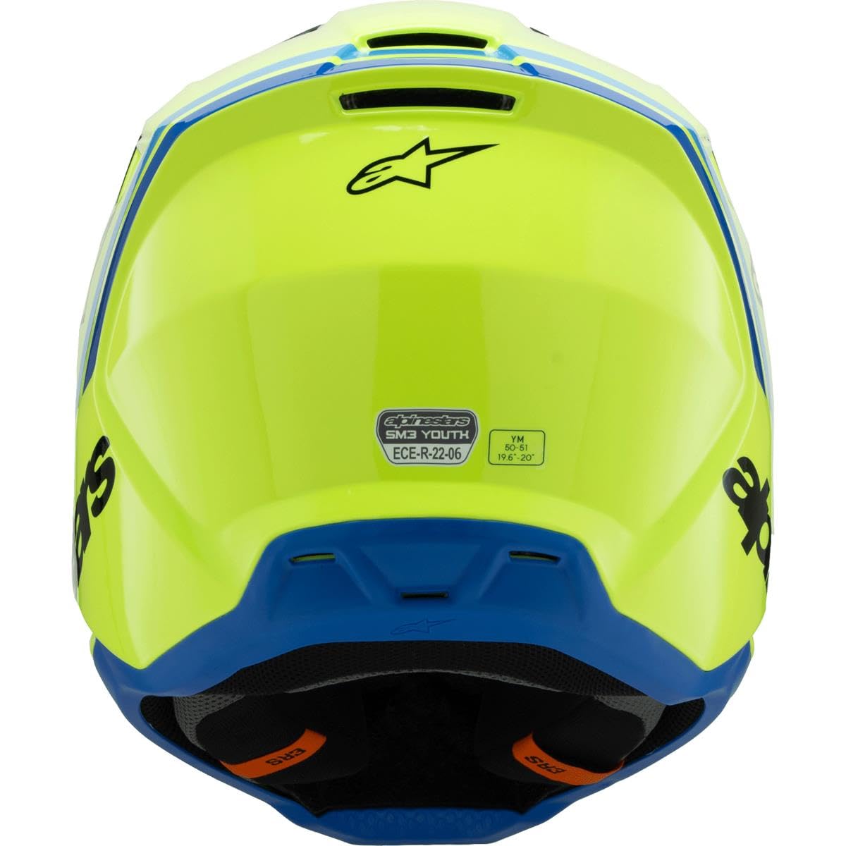 Alpinestars SM3 Radium Młodzieżowy kask motocrossowy, żółty/czarny, Y/L (52/53)