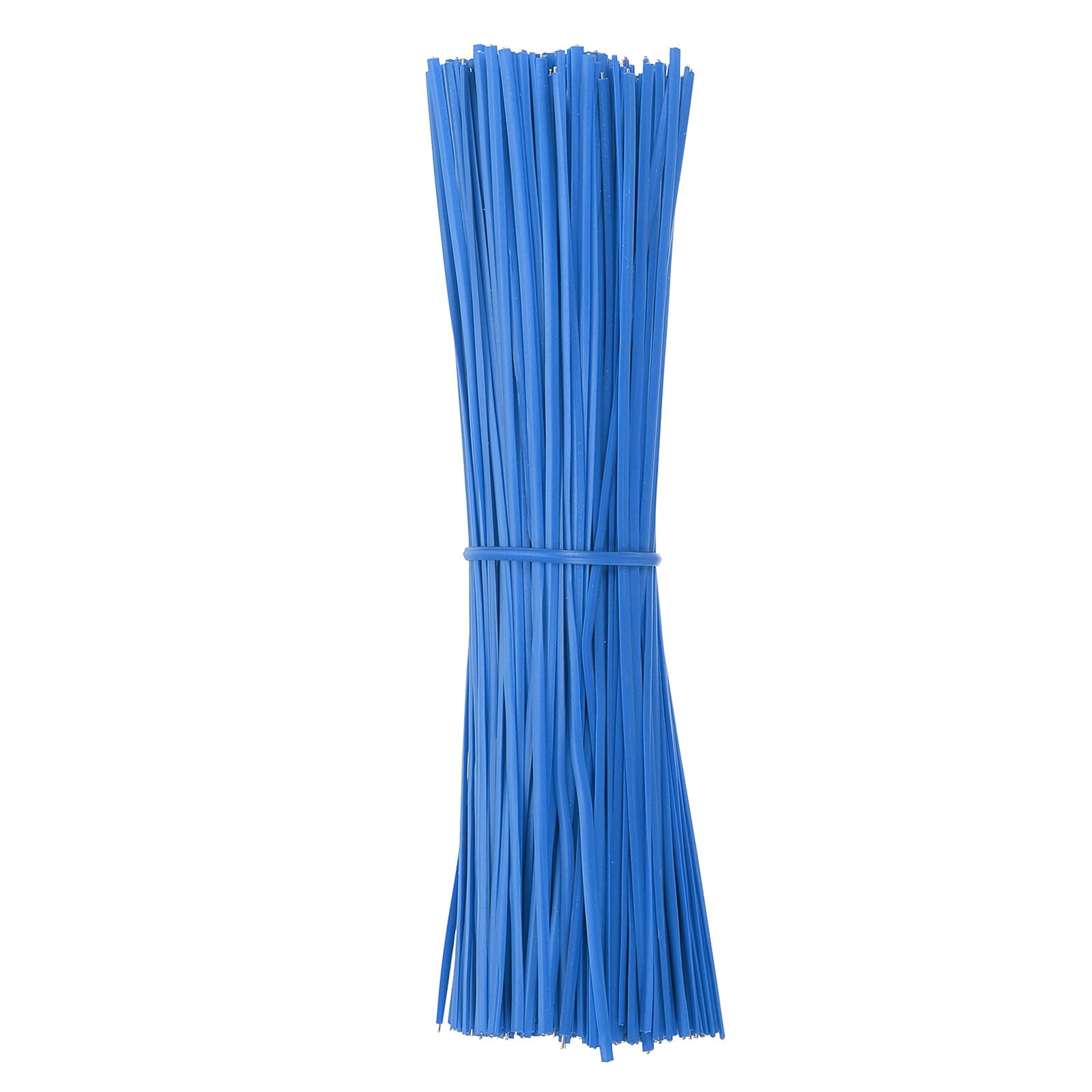 PATIKIL Plastic Twist Ties, 300 Pcs 6 Inch Reusable Cable Ties, 0.08 Inch Wide Bag Coated Ties for Household and Office Use Blue