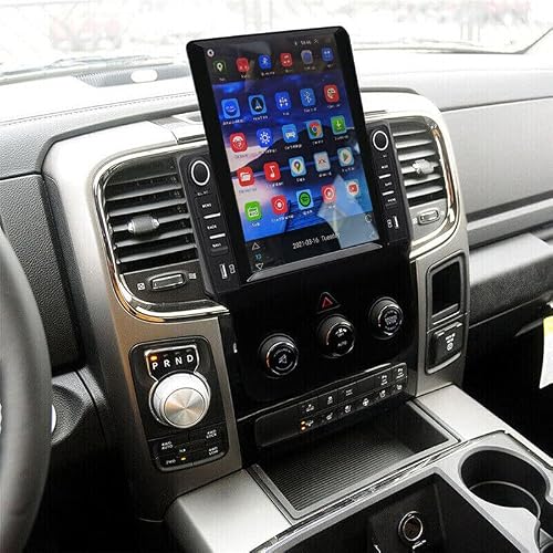 Loddery 9.7 inch Car Radio Stereo for Dodge Ram 1500 2500 3500 2013 2014 2015 2016 2017 2018, 2GB +32GB, with Wireless & Wired Carplay,Built-in GPS WiFi DSP Camera MIC (Only fit Manual AC) (2+32G)
