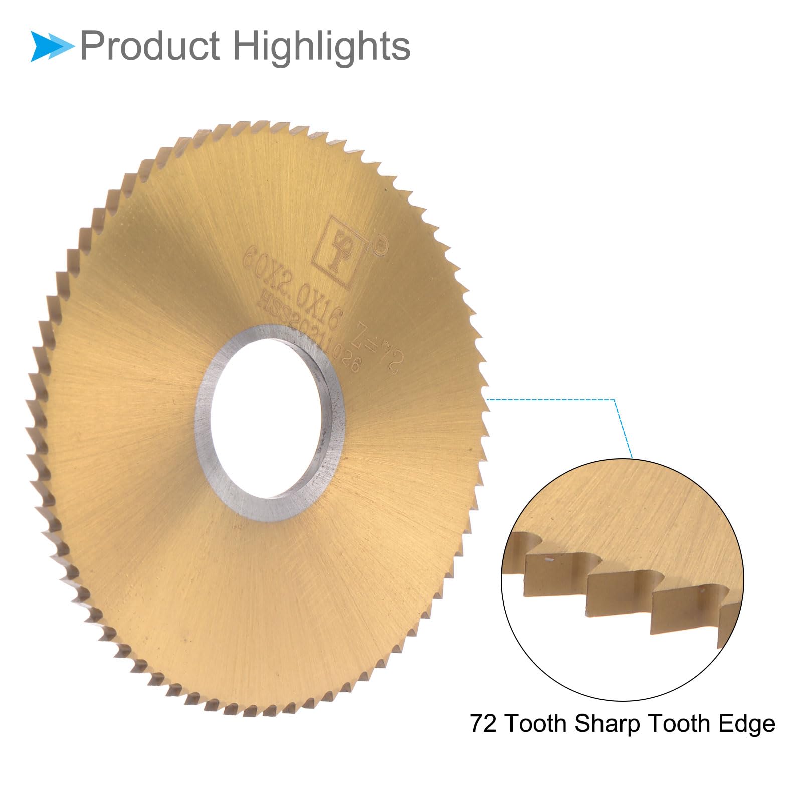 CoCud Circular Saw Blade, 60mm Dia 16mm Arbor 2mm Thick 72 Tooth - Image 4