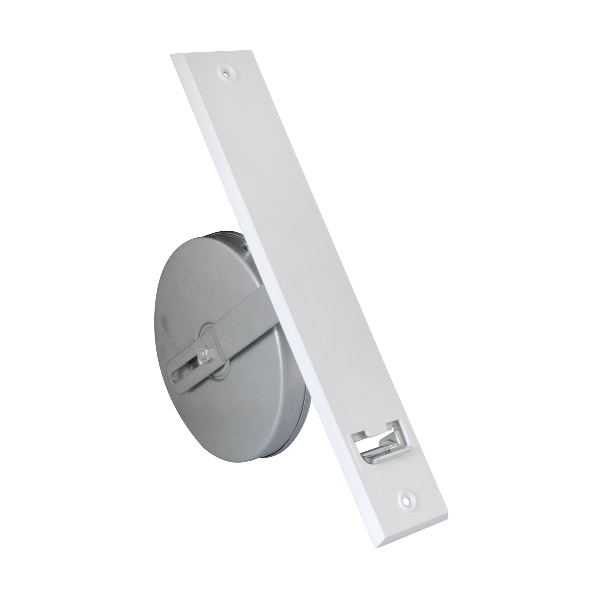 jarolift Avvolgitore da Incasso per Cinghia di Tapparelle, incl. Placca Copriavvolgitore in Plastica, Distanza tra i Fori 260 mm, Bianco