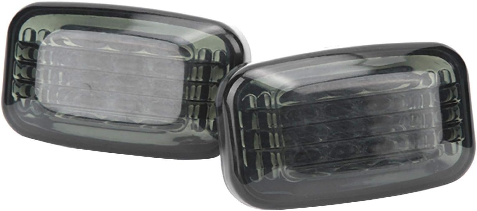 Kuuleyn Side Marker Lights, Side Marker Turn Signal Lights, Turn Signal Lamps, 2PCS Fender Side Marker Turn Signal Light Lamps Fit for Land Cruiser 70 80 100 Series