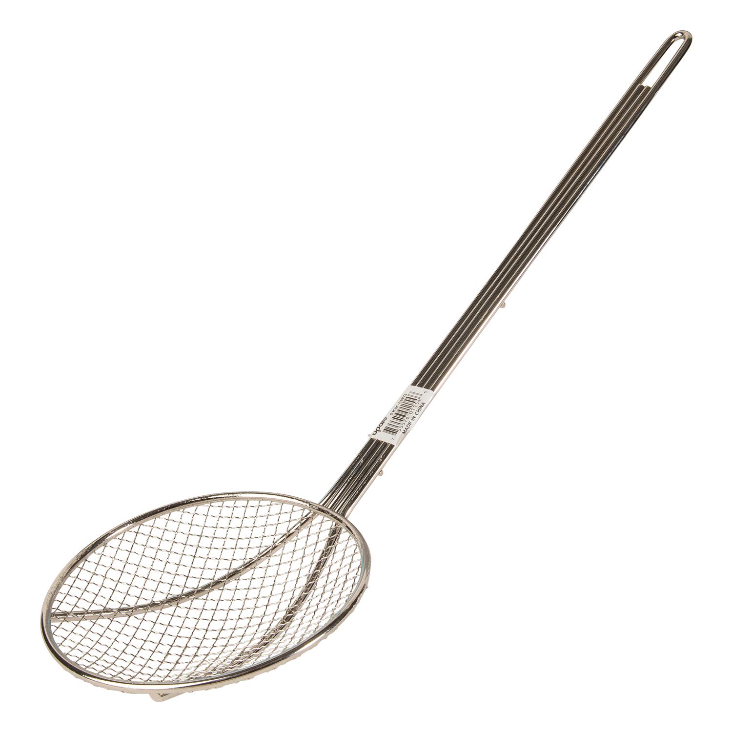 Update International 6" Nickel-Plated Round Medium Mesh Skimmer