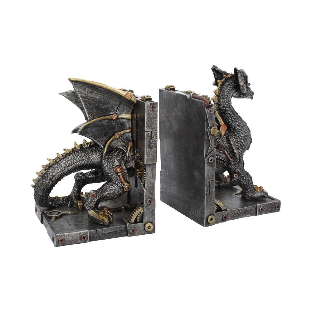 Nemesis Now Dracus Machina Fermalibri 27cm, Bronzo