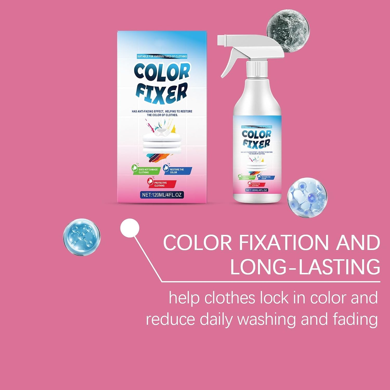 Color Protections Fixer for Delicate Textiles Prevents Dye Bleeding in Machine Hand Wash Safe for Daily Use Liquid Color Fixative