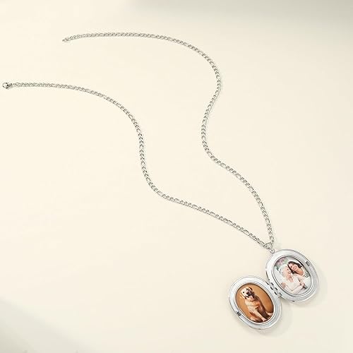 Miniatura 25 de Forget-Me-Not and Queen Anne's Lace Pressed Wildflower Necklace Birth Month Real Flower Necklace Gold/Silver Pressed Flower Jewelry