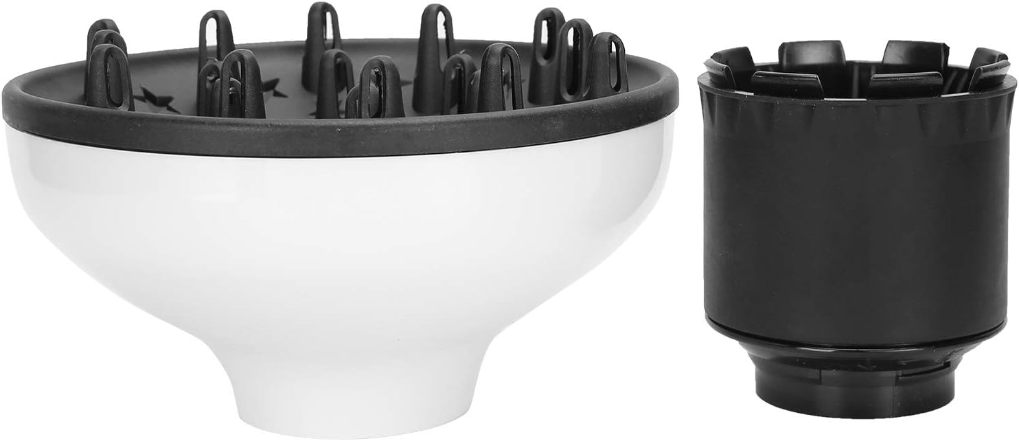 Curly Hair Dryer Diffuser, Universal Hair Dryer Diffuser, Evenly Dryers Diffuser Accessory, Hair Dryer Diffuser, for Home Man Salon Woman(white)