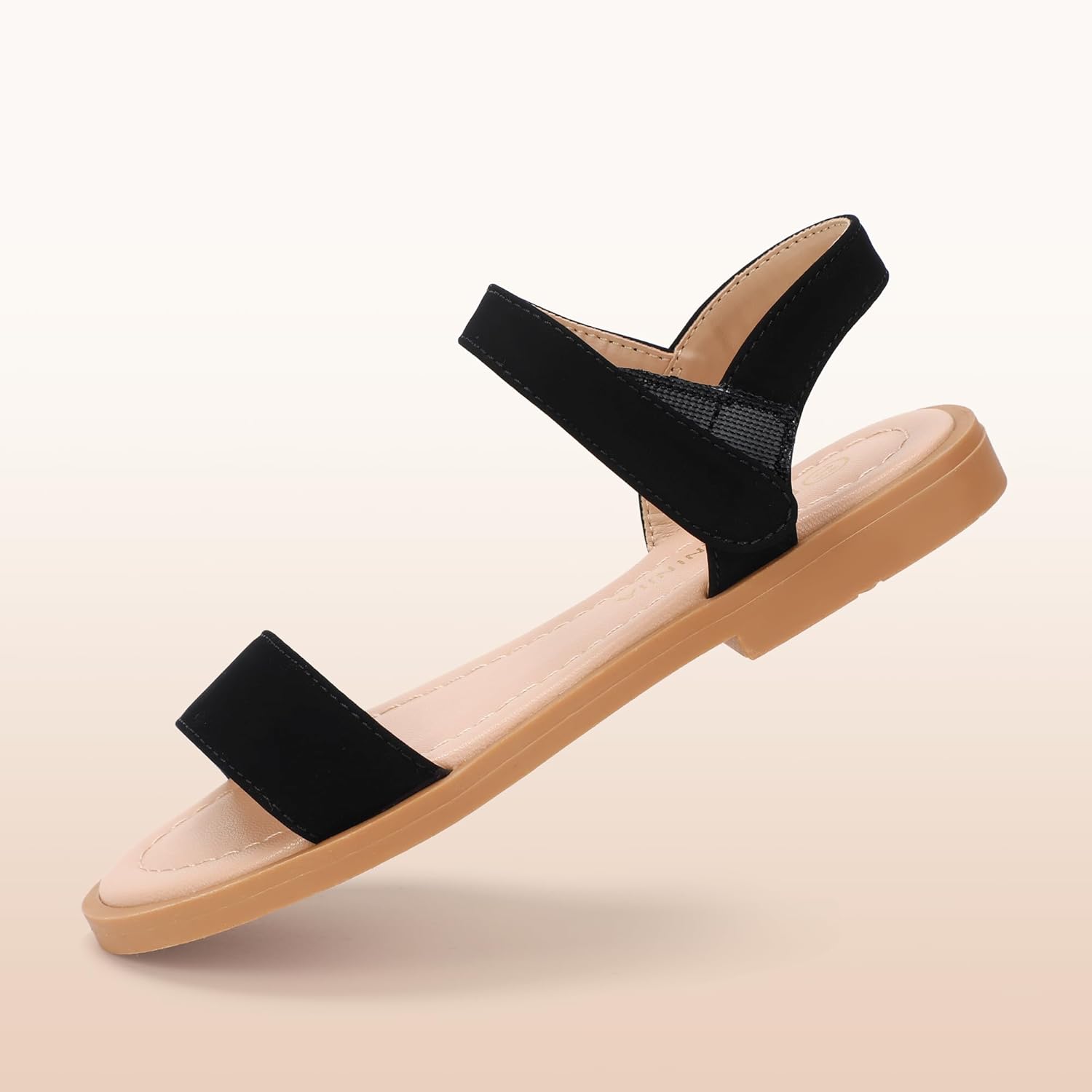 PANDANINJIA Gina Girls Sandals Open Toe Summer Flats Dress Sandals Shoes Toddler/Little Kid/Big Kid - Image 4