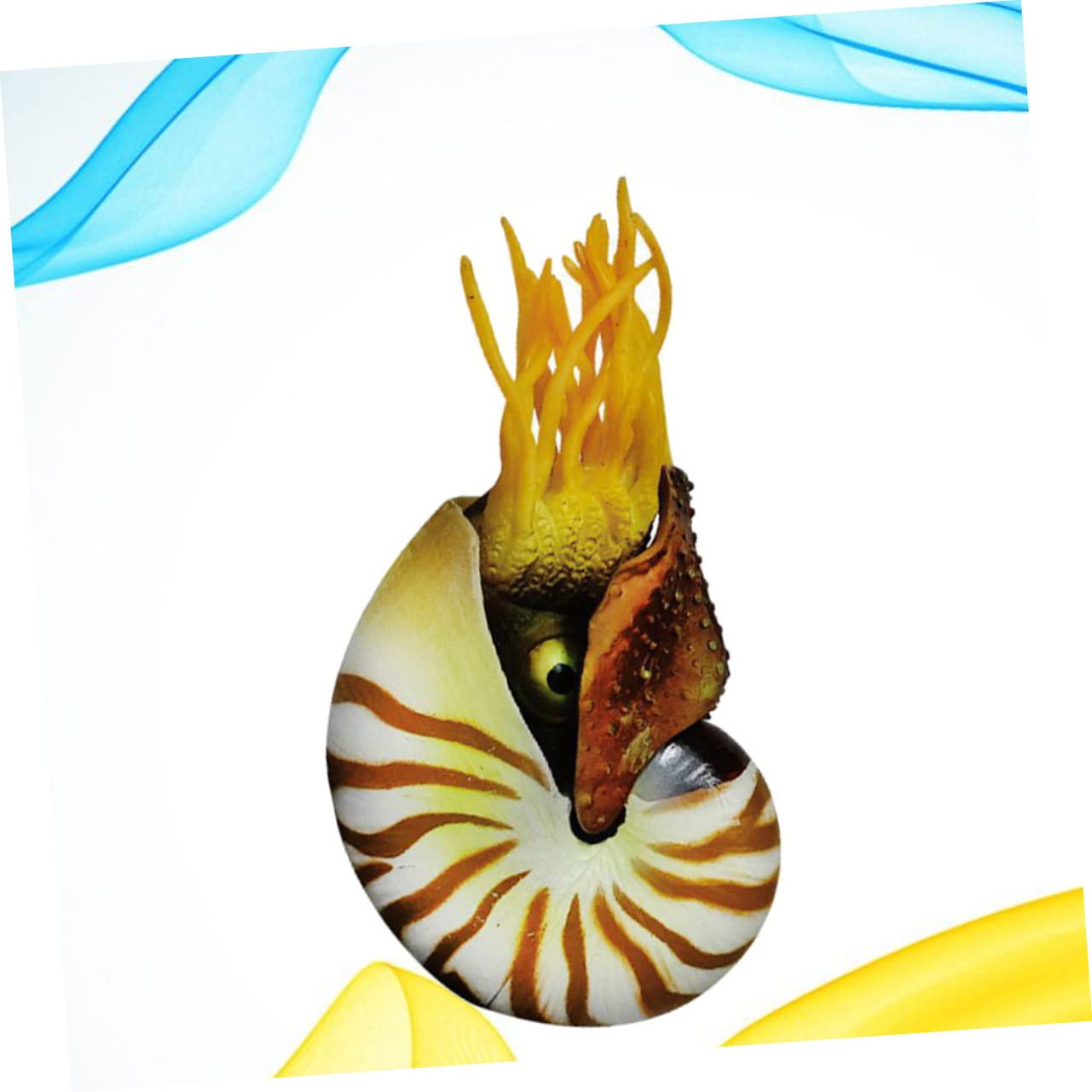 3stücke Simulation Nautilus Muscheldekor Für Aquarien Kreative Deko Für Fischbehälter Wohnzimmer Garten Bastelmaterial Für -kunstwerke Mediterraner Stil Hochwertige