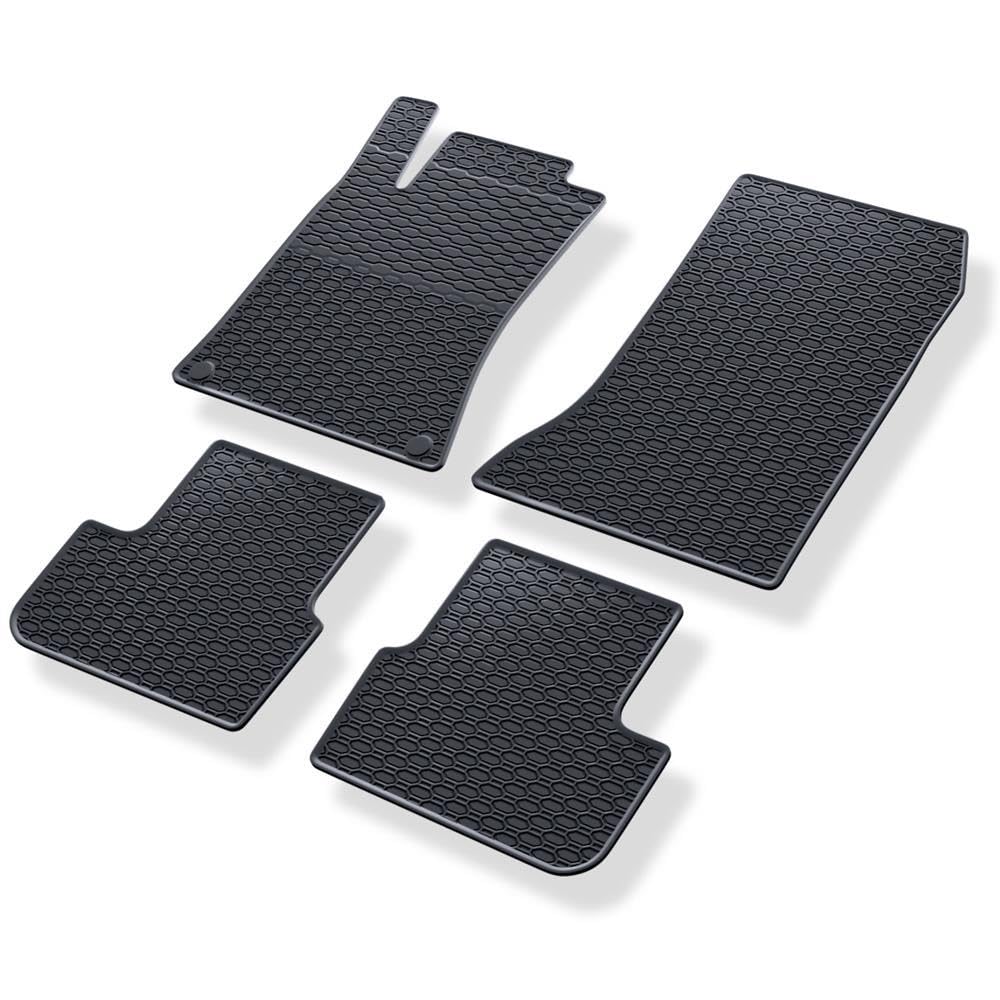 ELMASLINE Set di tappetini in gomma 3D e vasca per bagagliaio per Mercedes GLA (X156) 2013-2020 | accessori tappetini e tappetini per bagagliaio