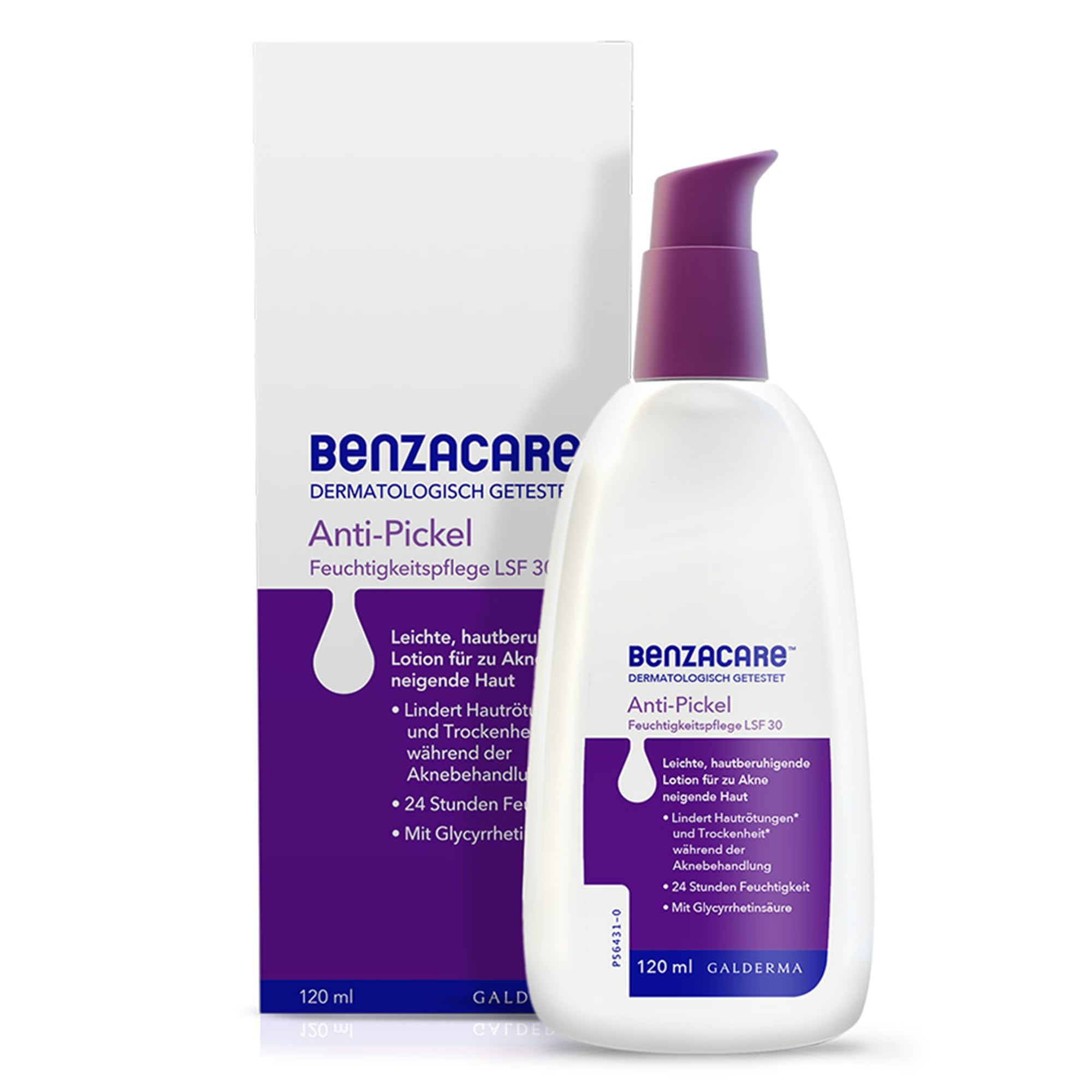 BENZACARE Anti-Pickel Feuchtigkeitspflege SPF 30 120 ml