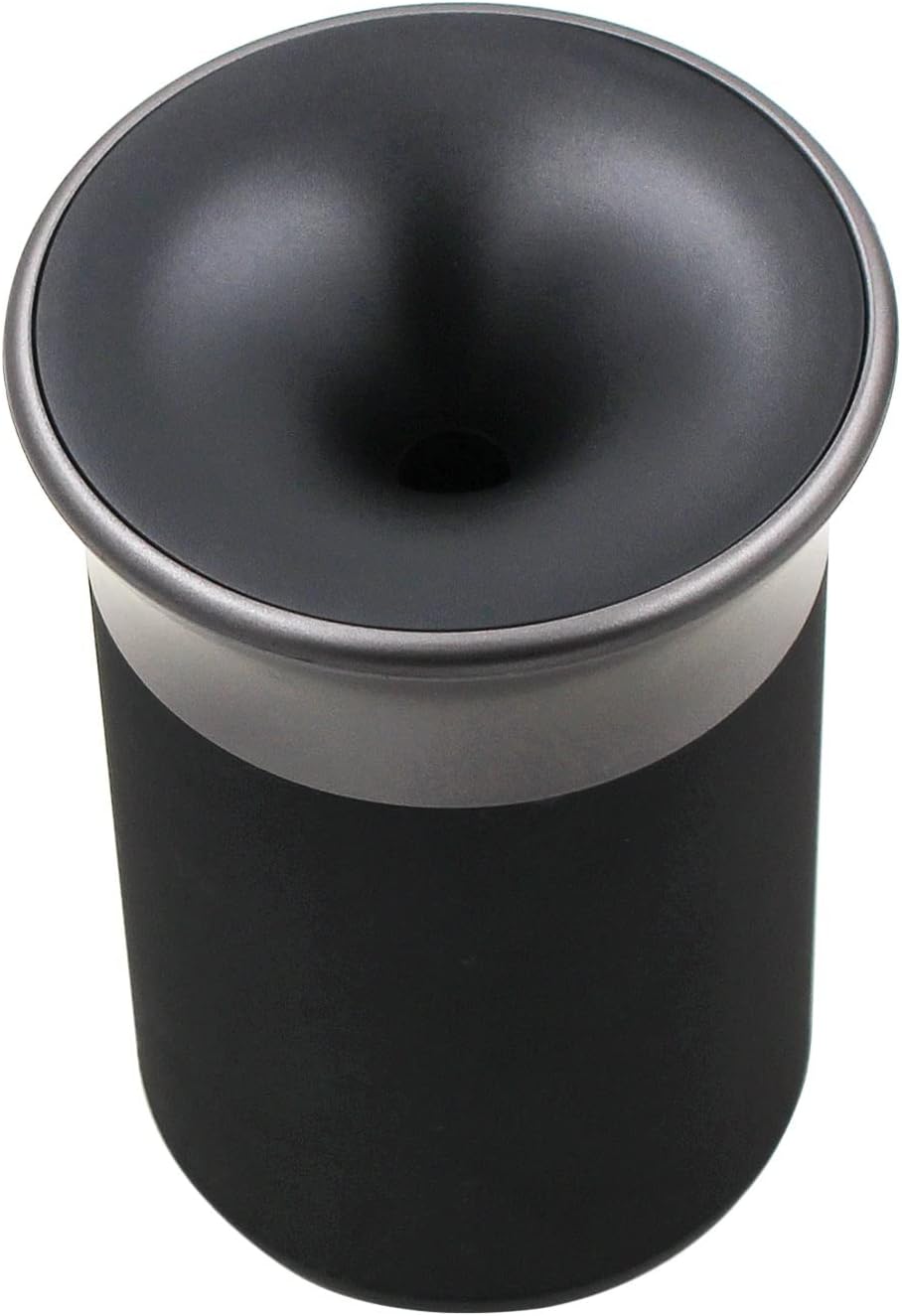 yaoqijie Stainless Steel 2 Colors Portable Car Ashtray Holder Ashtray Storage Cup Outdoor Ashtray Holder Ashtray With Lid lasting (Color : Black)