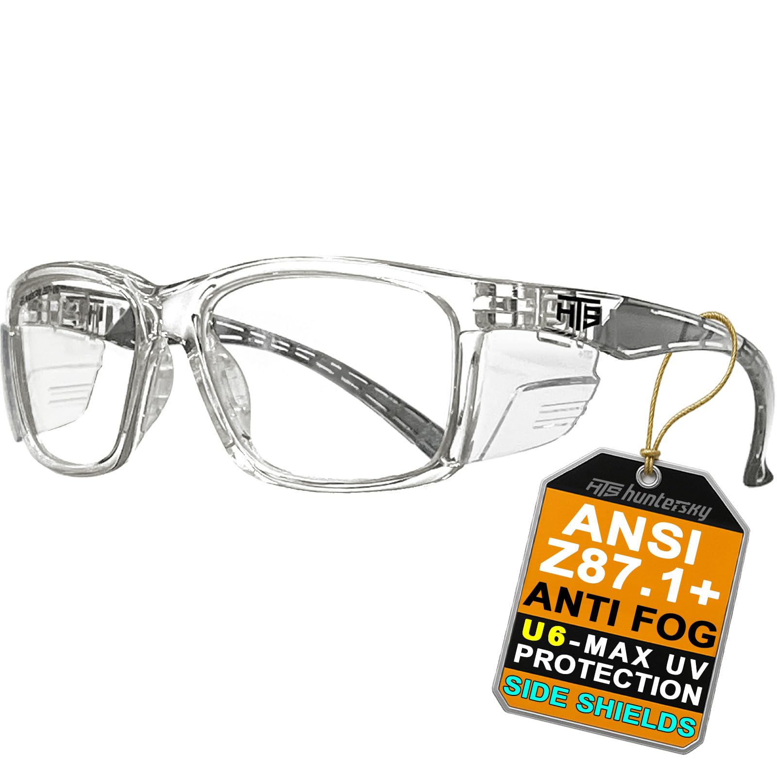 HUNTERSKY HTS Q57 Balistic Safety Shooting Anti-Fog Clear Glasses uomini protezione degli occhi, gamma caccia equitazione airsoft pickleball HUNTERSKY HTS Q57 Balistic Safety Shooting Anti-Fog Clear Glasses uomini protezione degli occhi, gamma caccia equitazione airsoft pickleball