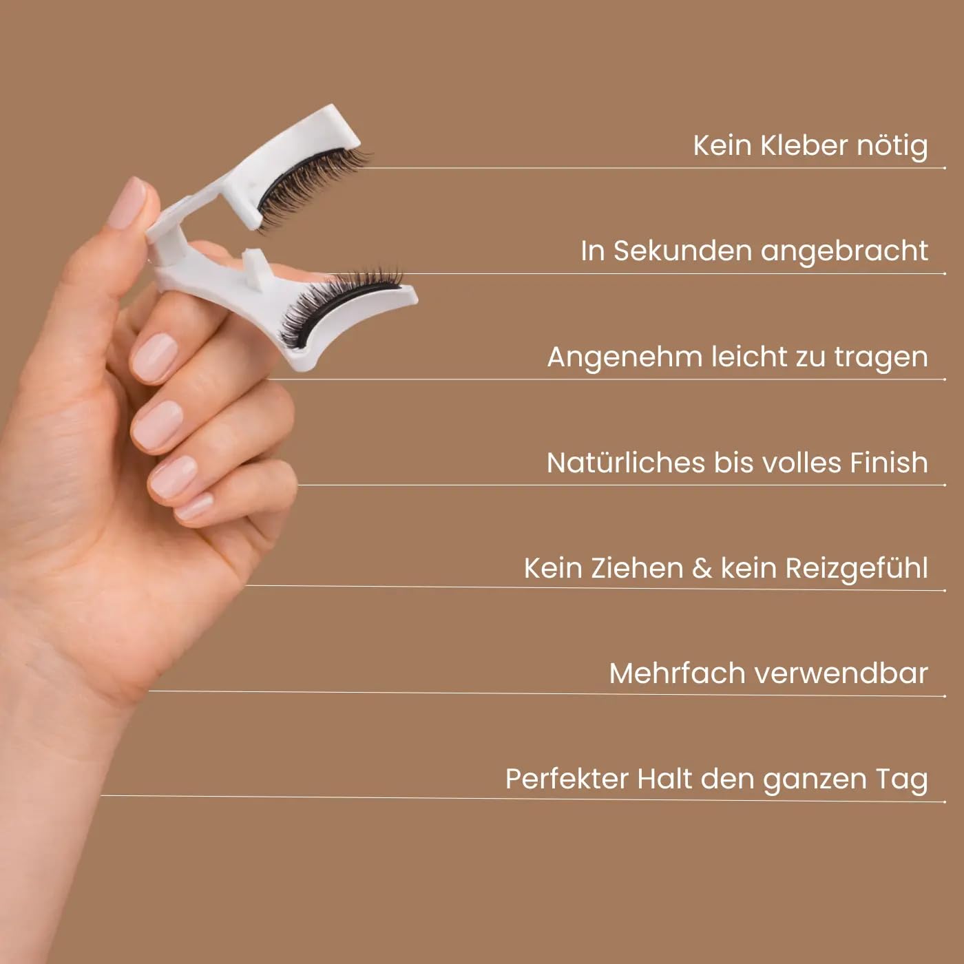 Magnetische Wimpern mit Natürlichem Look - Wiederverwendbare und Tragbare Magnet Wimpern