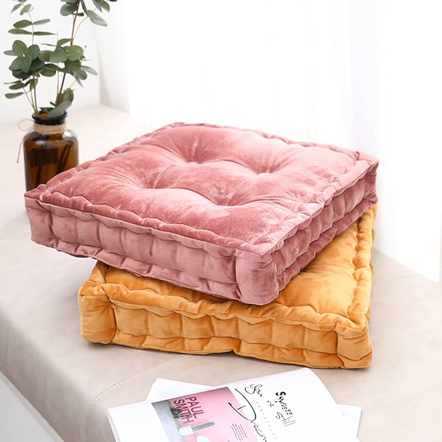 Amazon.com: Wadser Vintage Square Velvet Floor Cushion, Tufted Amazon.com: Wadser Vintage Square Velvet Floor Cushion, Tufted